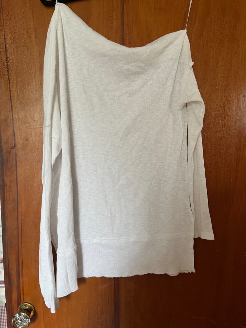 We The Free White Off-Shoulder Lightweight Tunic - Picture 3 of 4